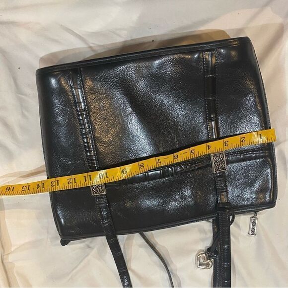 Brighton Black Vintage Leather Handbag. Outside GC, Inside VGC. Hand or Shoulder - Picture 16 of 16